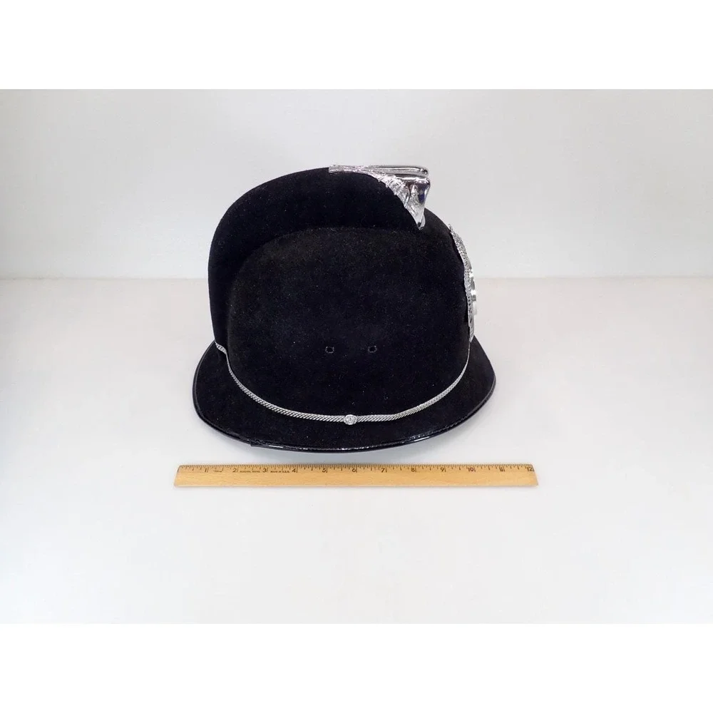 Vintage British Bobby Hat Custodian Helmet West Yorkshire Costume Prop Display